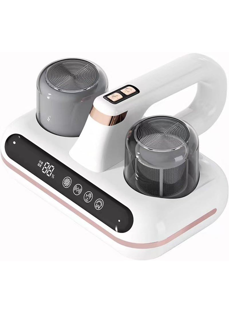 OBI Mattress Vacuum Cleaner UV Dust Mite Cleaner Vacuum Multi-Surface Cleaner 8kPa & 10kPa Suction Dual Mode Bed Vacuum, HEPA Filter & 210ml Dust Bin 100W for Bed Pillow Sofa Carpets Couch - Image 1